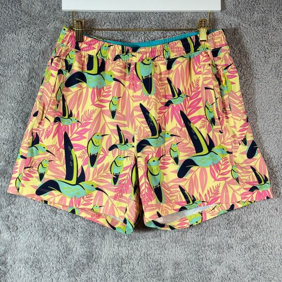 Birddogs Mens Size L Long Shorts Lined Parakeet Petes Boom - Picture 1 of 10